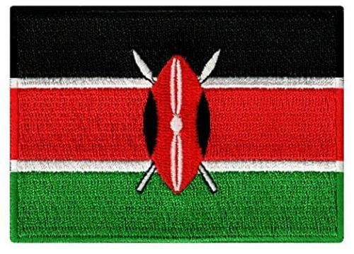 Kenya Embroidered Flag